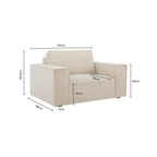 Dusklia - Brooklyn Loveseat - Cappuccino