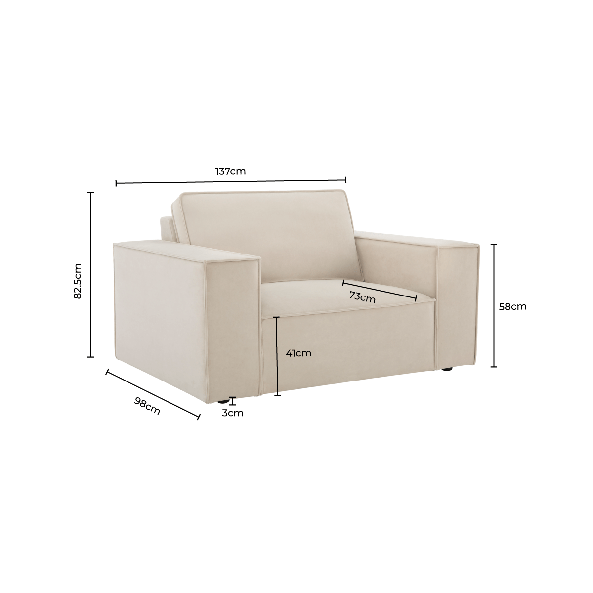 Dusklia - Brooklyn Loveseat - Cappuccino