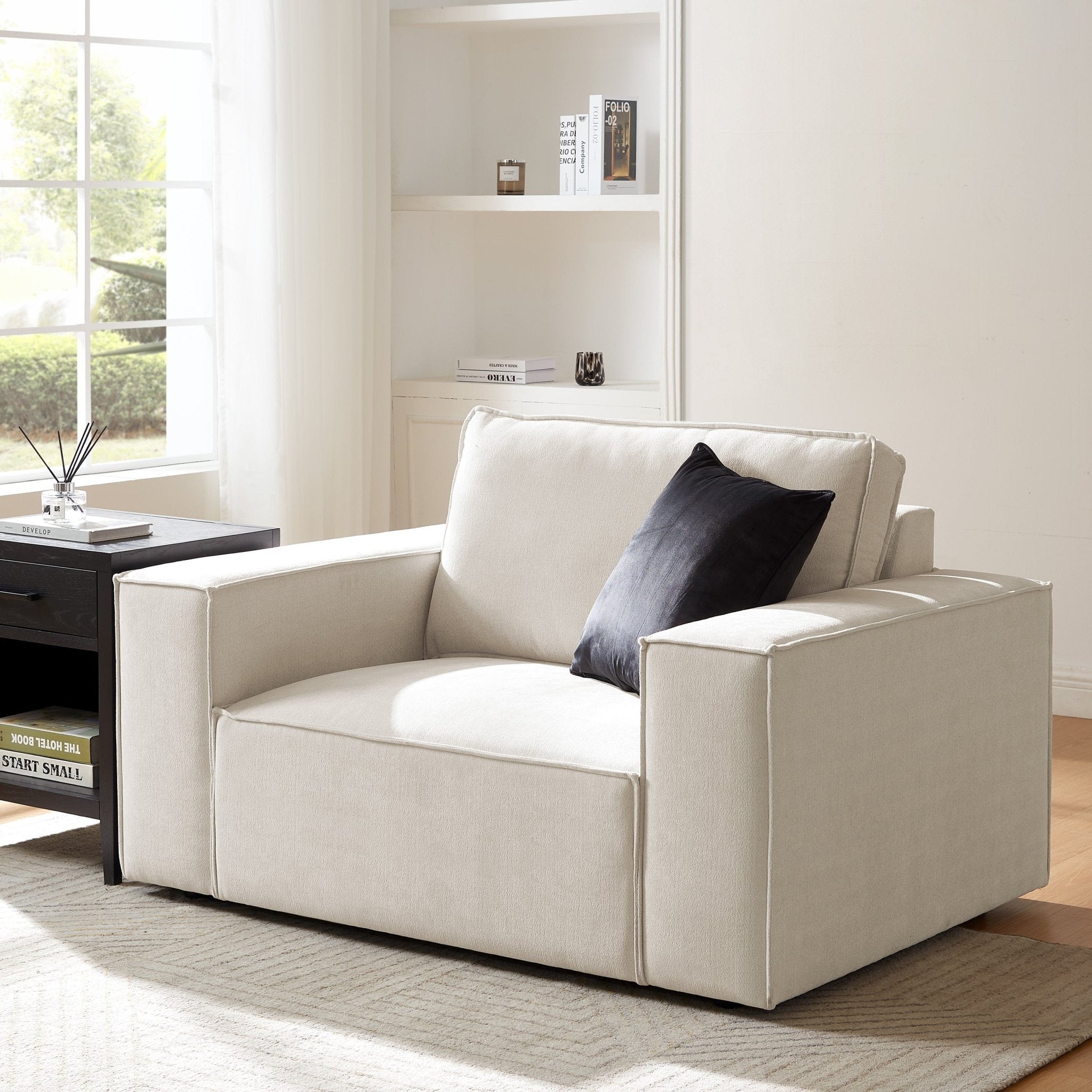 Dusklia - Brooklyn Loveseat - Ivory