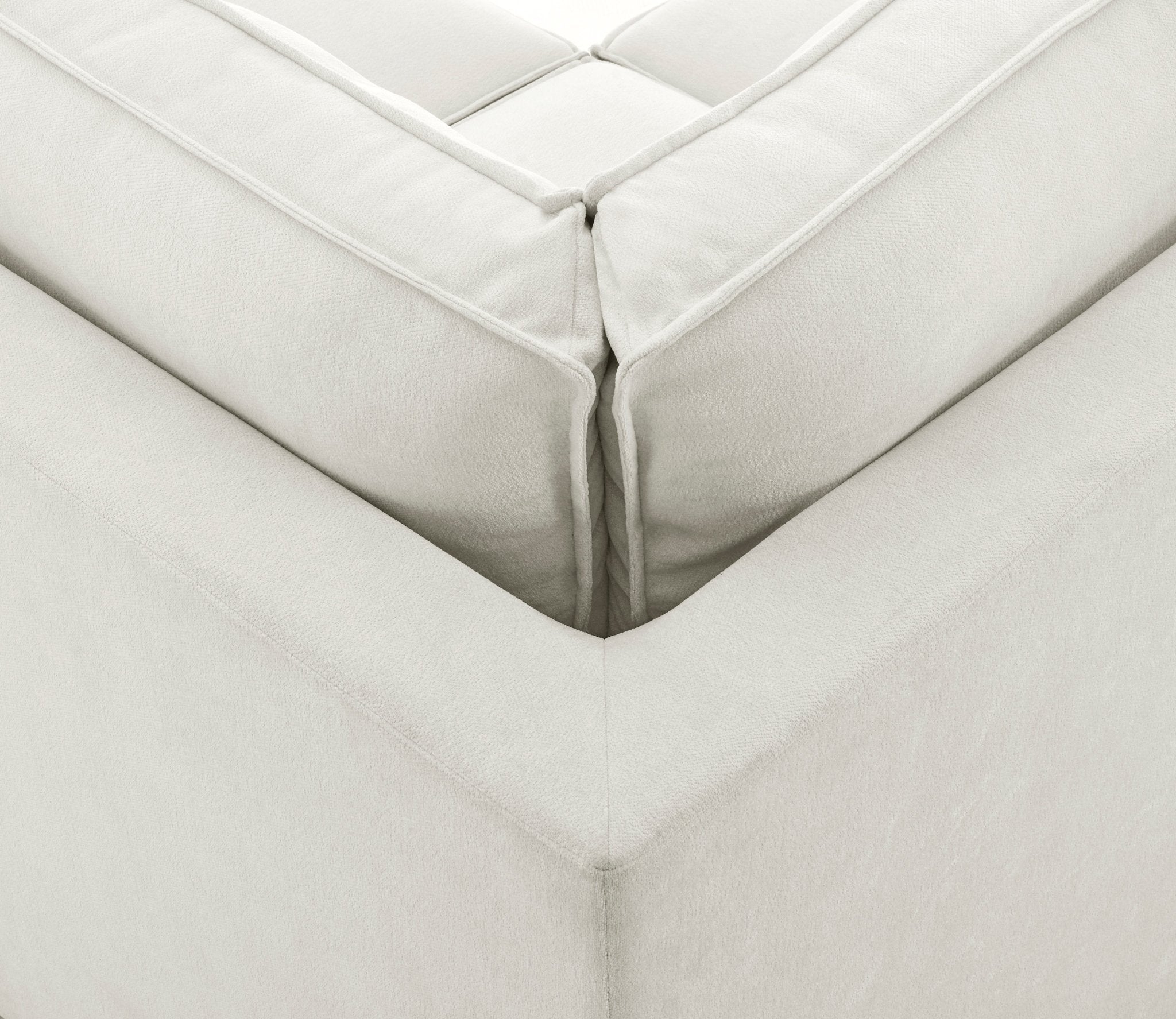 Dusklia - Brooklyn Large Left Hand Corner Sofa - Ivory
