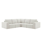 Dusklia - Brooklyn Large Left Hand Corner Sofa - Ivory