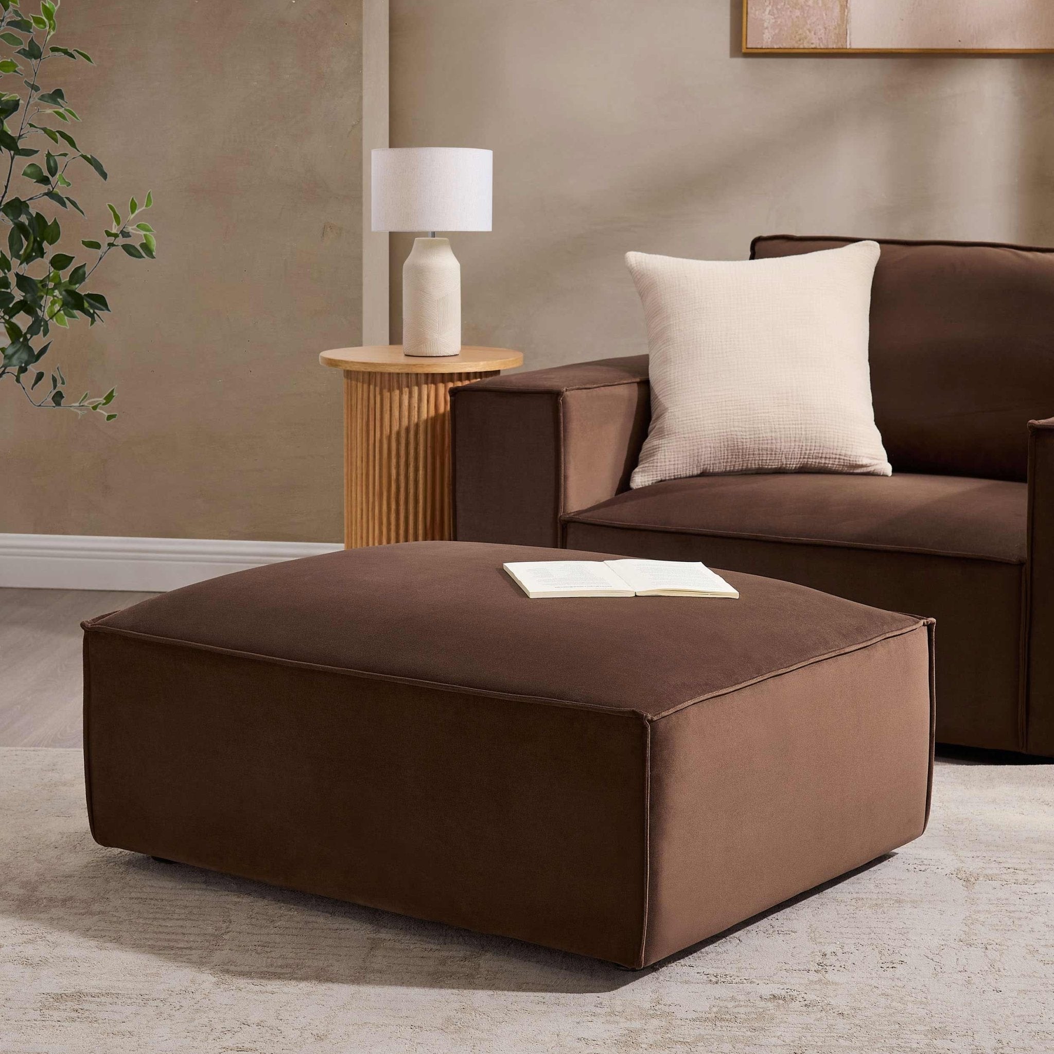 Dusklia - Brooklyn Pouffe - Cappuccino