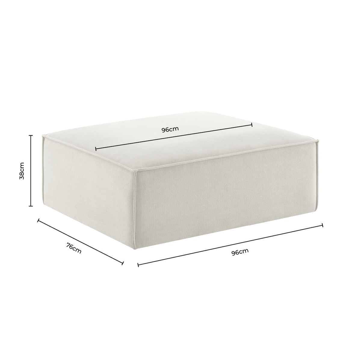 Dusklia - Brooklyn Pouffe - Ink