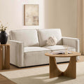 Dusklia - Brooklyn Slim Arm 2 Seater Sofa - Chenille Ivory