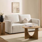 Dusklia - Brooklyn Slim Arm 2 Seater Sofa - Chenille Ivory