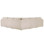 Dusklia - Brooklyn Slim Arm Large Right Hand Corner Sofa - Chenille Ivory