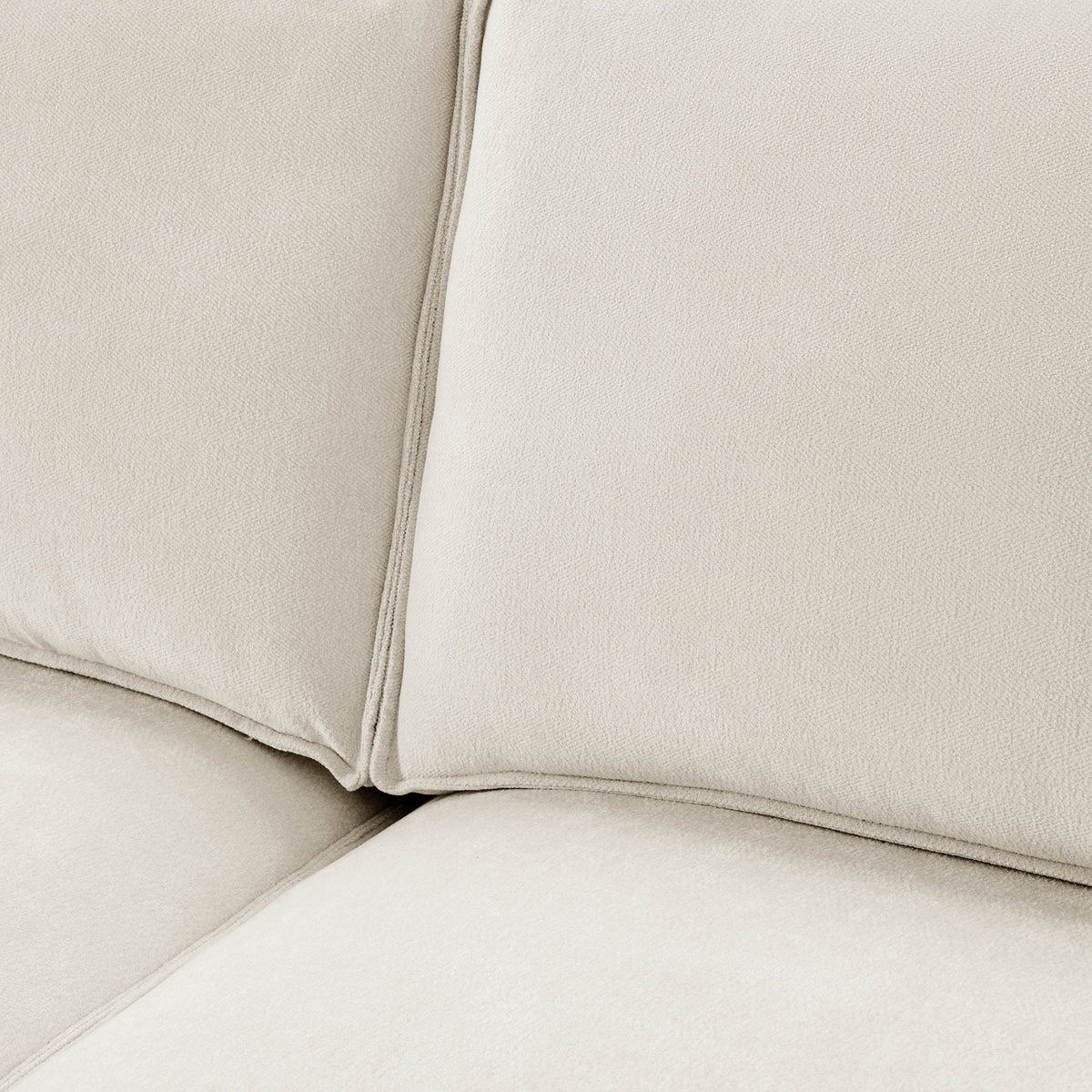 Dusklia - Brooklyn Slim Arm Left Hand Large L-Shape - Chenille Ivory