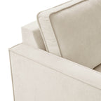 Dusklia - Brooklyn Slim Arm Left Hand Large L-Shape - Chenille Ivory