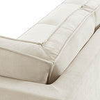 Dusklia - Brooklyn Slim Arm Left Hand Large L-Shape - Chenille Ivory