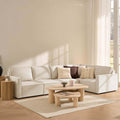 Dusklia - Brooklyn Slim Arm Right Hand Large L-Shape - Chenille Ivory