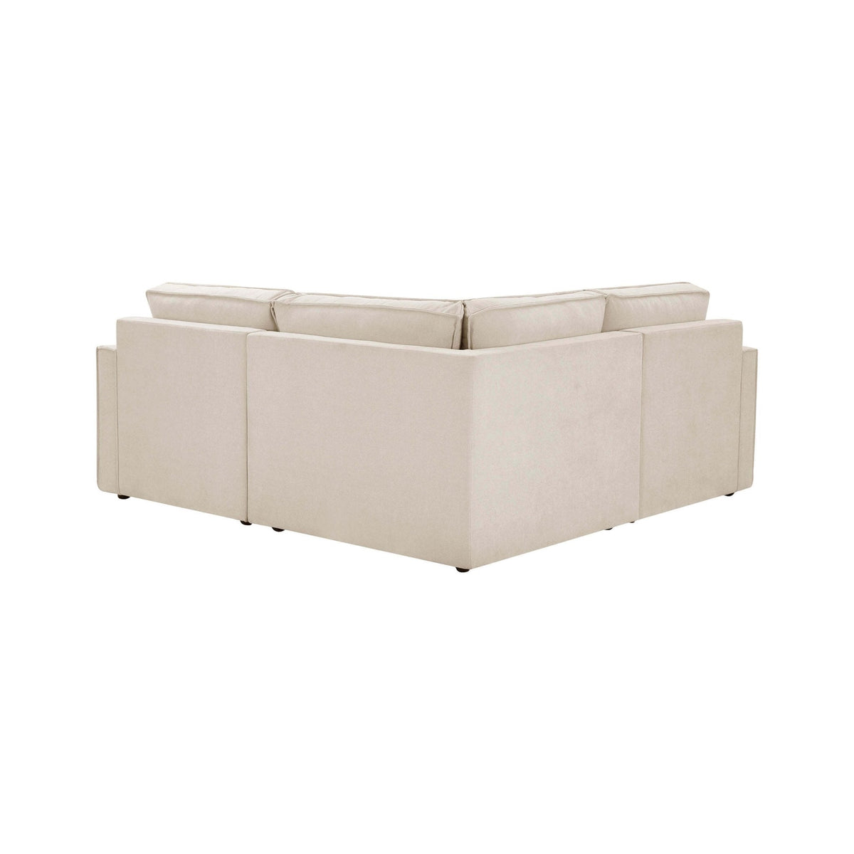 Dusklia - Brooklyn Slim Arm Right Hand Small Corner Sofa - Chenille Ivory