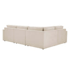 Dusklia - Brooklyn Slim Arm Right Hand Small L-Shape - Chenille Ivory