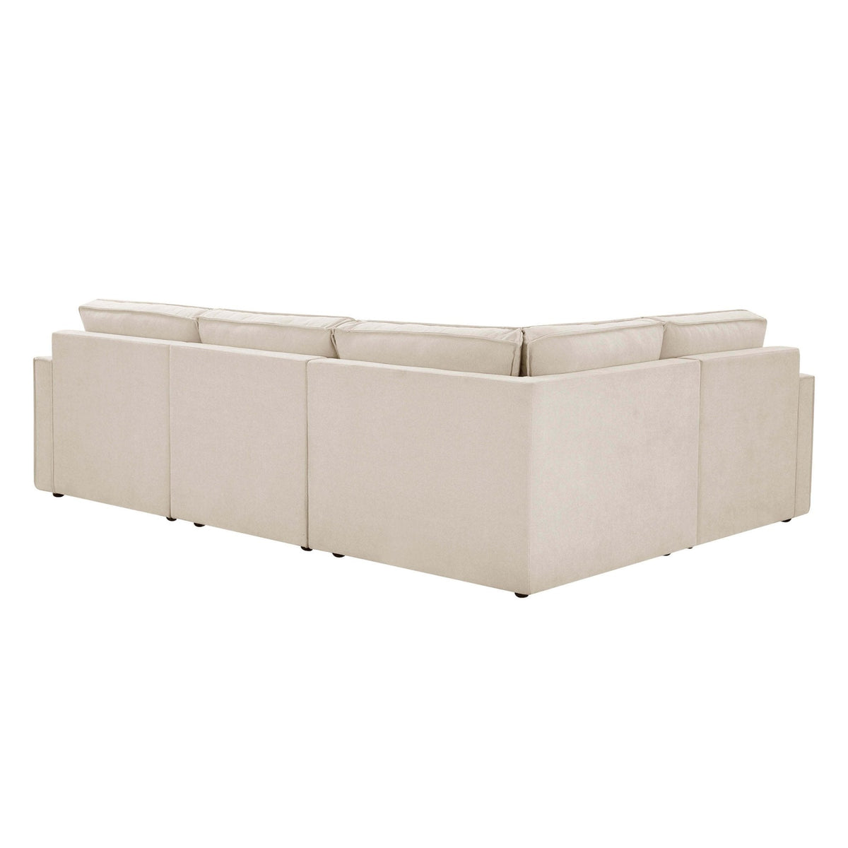 Dusklia - Brooklyn Slim Arm Right Hand Small L-Shape - Chenille Ivory