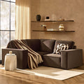 Dusklia - Brooklyn Small Corner Sofa - Cappuccino