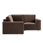 Dusklia - Brooklyn Small Corner Sofa - Cappuccino