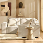 Dusklia - Brooklyn Small Corner Sofa - Chenille Ivory