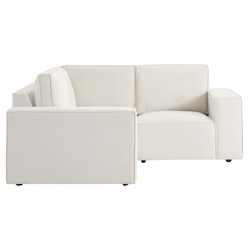 Dusklia - Brooklyn Small Corner Sofa - Chenille Ivory