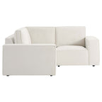 Dusklia - Brooklyn Small Corner Sofa - Chenille Ivory