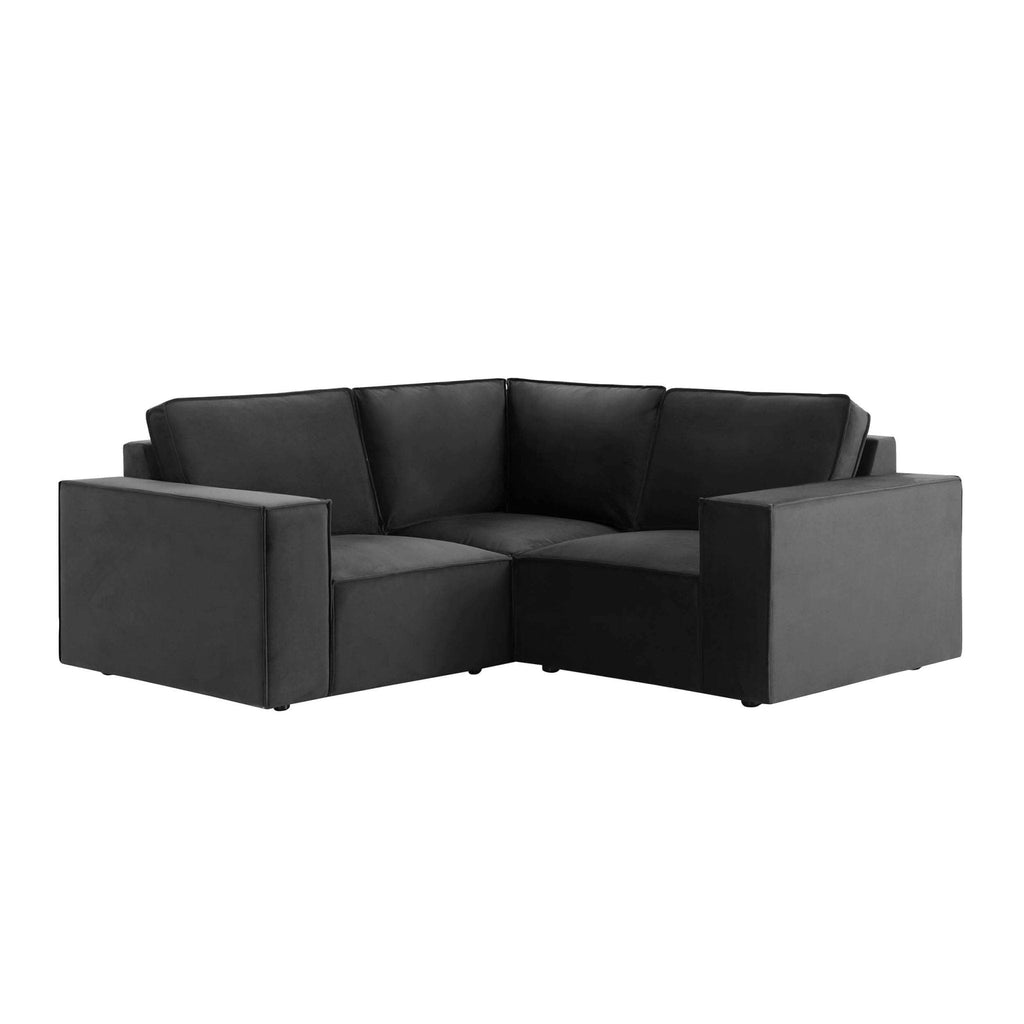 Dusklia - Brooklyn Small Corner Sofa - Ink