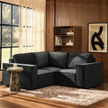 Dusklia - Brooklyn Small Corner Sofa - Ink