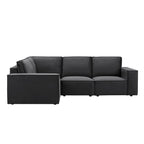 Dusklia - Brooklyn Small Left Hand L-Shape Sofa - Ink