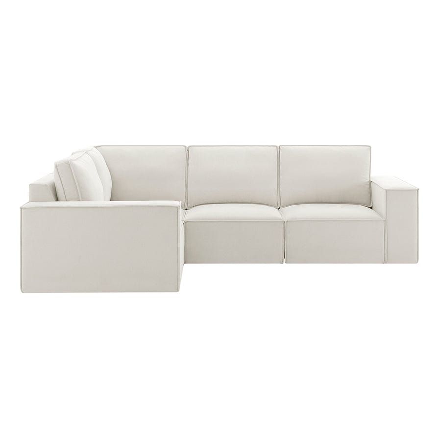Dusklia - Brooklyn Small Left Hand L-Shape Sofa - Ivory