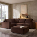 Dusklia - Brooklyn Small Left Hand L-Shape Sofa - Cappuccino