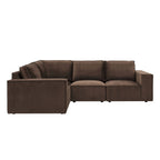 Dusklia - Brooklyn Small Left Hand L-Shape Sofa - Cappuccino