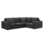 Dusklia - Brooklyn Small Right Hand L-Shape Sofa - Ink