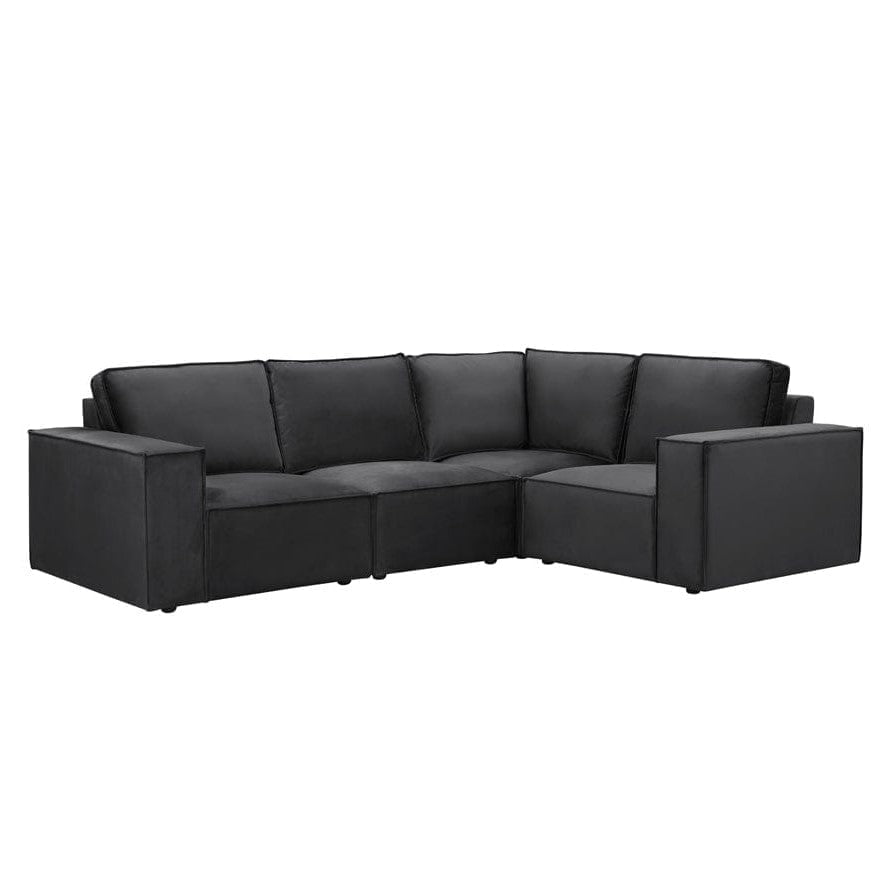 Dusklia - Brooklyn Small Right Hand L-Shape Sofa - Ink