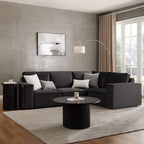 Dusklia - Brooklyn Small Right Hand L-Shape Sofa - Ink