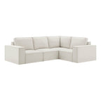 Dusklia - Brooklyn Small Right Hand L-Shape Sofa - Ivory