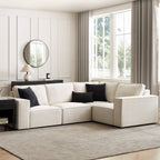 Dusklia - Brooklyn Small Right Hand L-Shape Sofa - Ivory