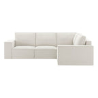 Dusklia - Brooklyn Small Right Hand L-Shape Sofa - Ivory