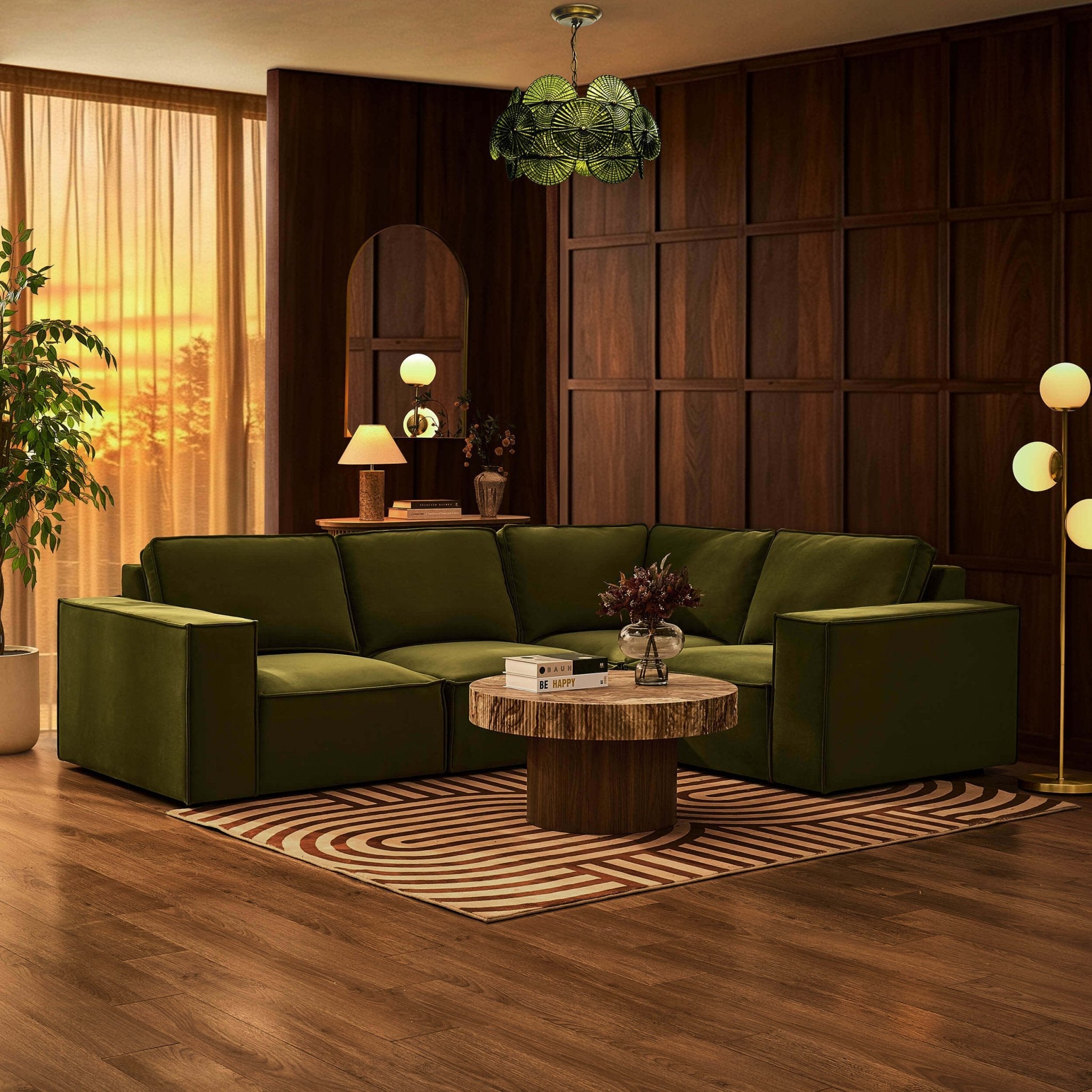 Brooklyn Petit Angle Droit - Mousse Ternie