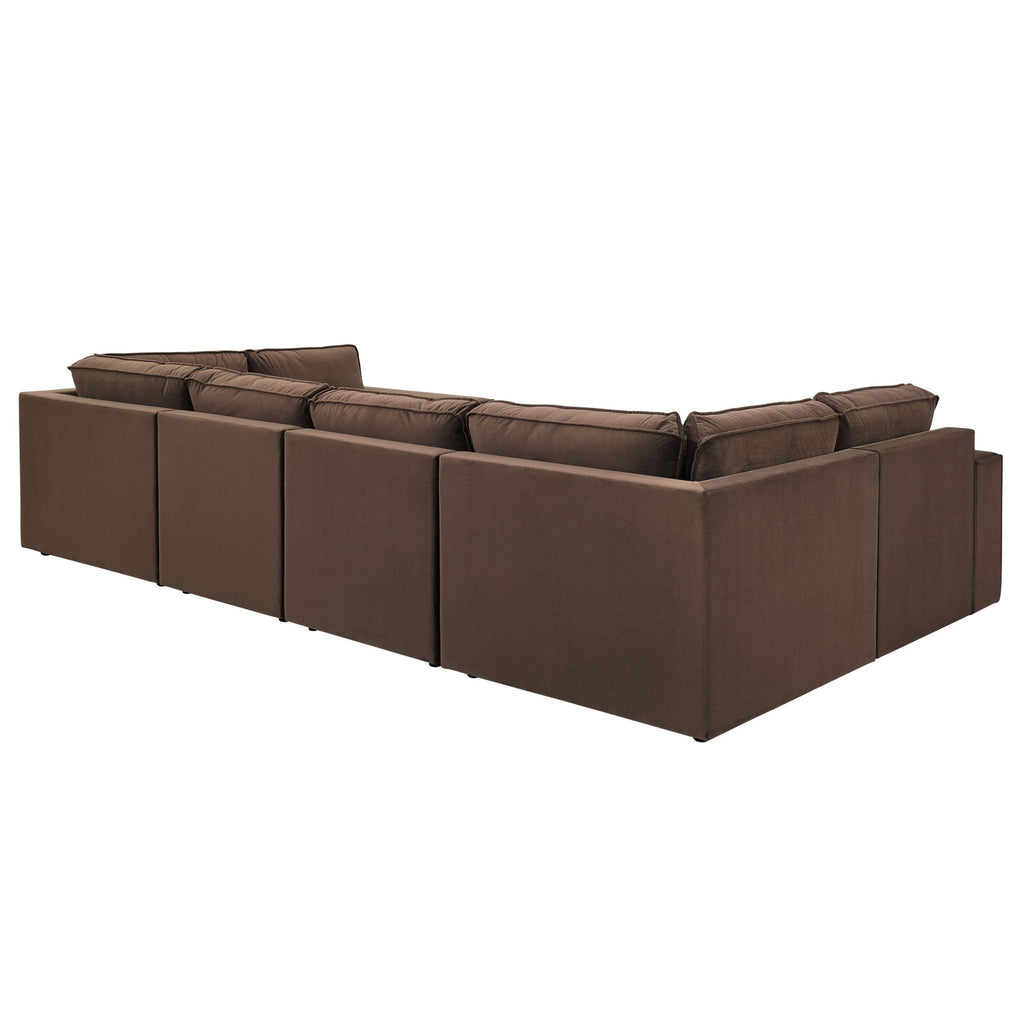Dusklia - Brooklyn U-Shape Sofa - Cappuccino