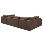 Dusklia - Brooklyn U-Shape Sofa - Cappuccino