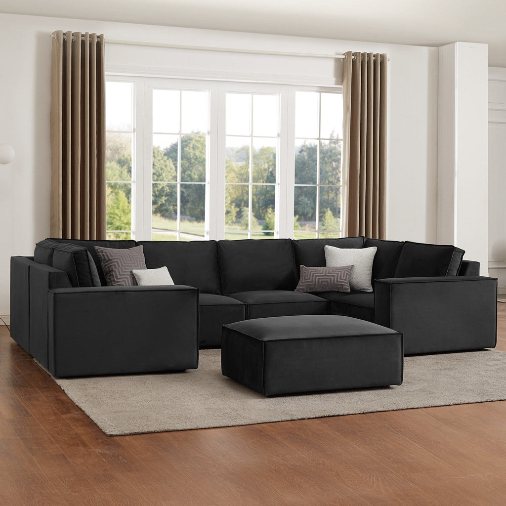 Dusklia - Brooklyn U-Shape Sofa - Ink