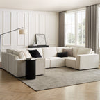 Dusklia - Brooklyn U-Shape Sofa - Ivory