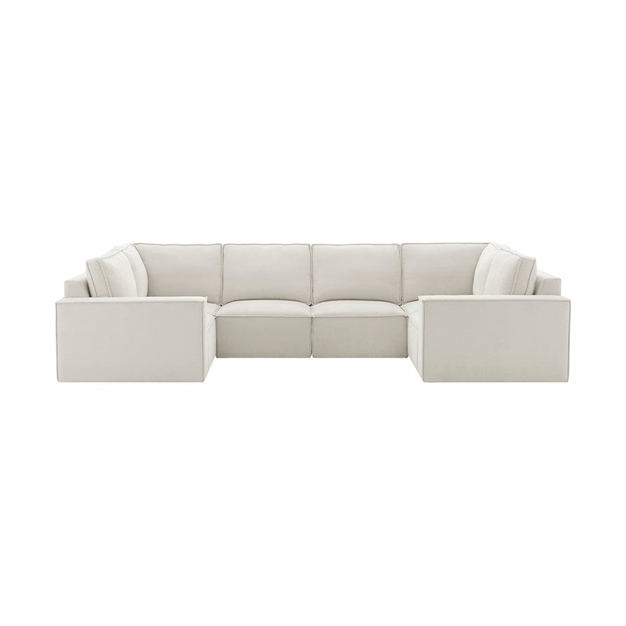 Dusklia - Brooklyn U-Shape Sofa - Ivory