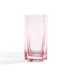 Dusklia - Brynn Scalloped Edge Glass Highballs - Set of 4 - Pink