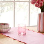 Dusklia - Brynn Scalloped Edge Glass Tumblers - Set of 4 - Pink