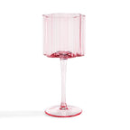 Dusklia - Brynn Scalloped Edge Wine Glasses - Set of 4 - Pink