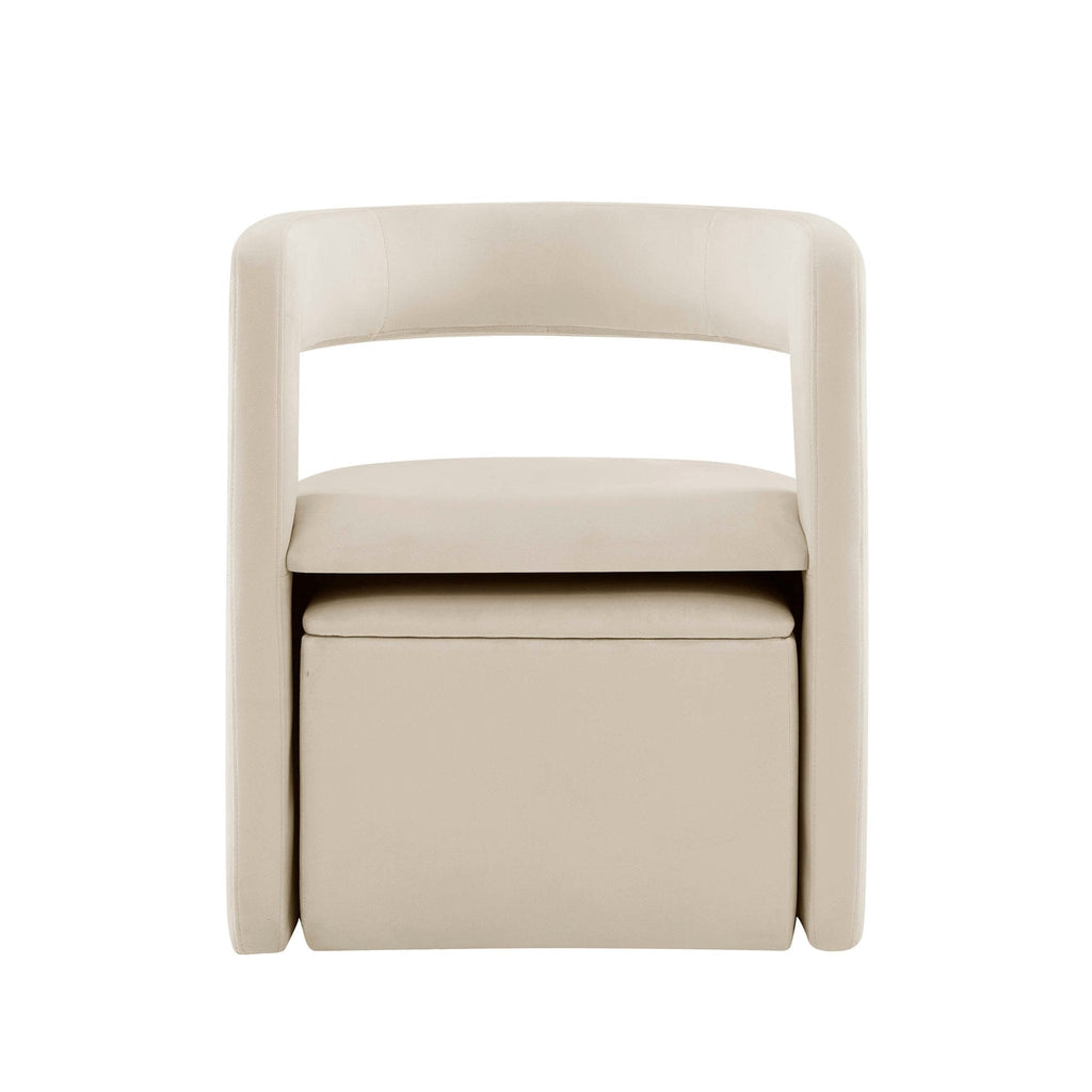 Dusklia - Bryony Accent Chair - Ecru