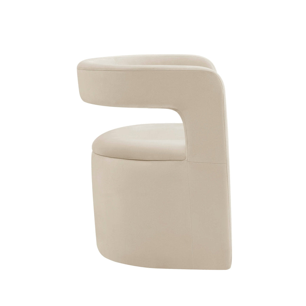 Dusklia - Bryony Accent Chair - Ecru