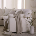 Dusklia - Savannah Tufted Muslin Throw - Oat