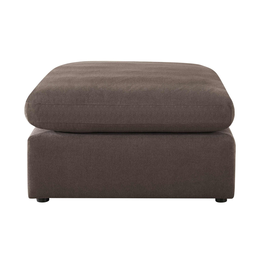 Dusklia - Cairo Feather Pouffe - Chocolate