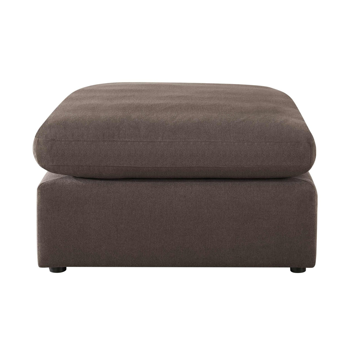 Dusklia - Cairo Feather Pouffe - Chocolate