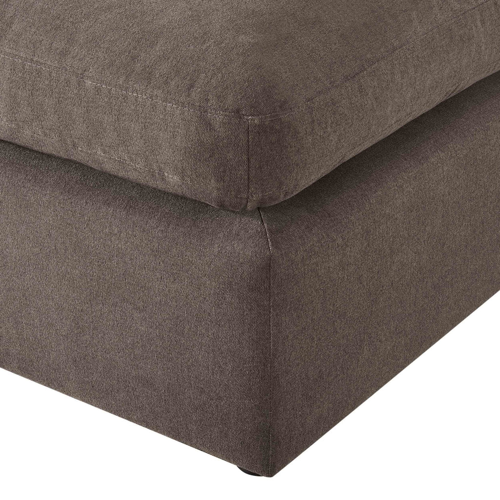 Dusklia - Cairo Feather Pouffe - Chocolate