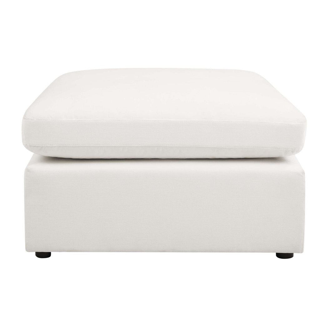 Dusklia - Cairo Feather Pouffe - Vanilla